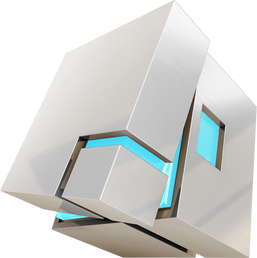 3D Stylish Cube Render